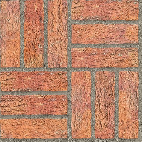 Rusticated Red Brick Basketweave Architextures