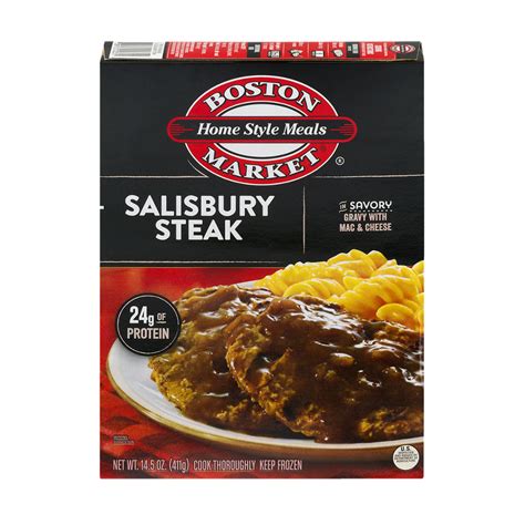 Boston Market Salisbury Steak With Macaroni And Cheese 14 5oz Box Garden Grocer