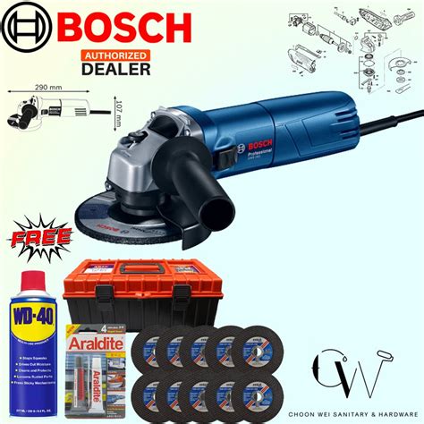 Cw Bosch Original Grinder Gws Angle Grinder W Shopee Malaysia