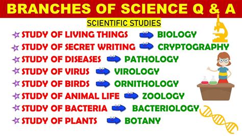 Different Branches Of Science Scientific Studies All Branches Of