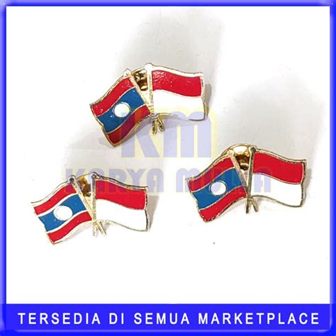 Jual Pin Bendera Persahabatan Laos Dan Indonesia Km Shopee Indonesia