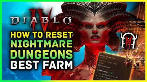 Diablo 4 Awesome Reset Method Nightmare Dungeon Farm After The BIG