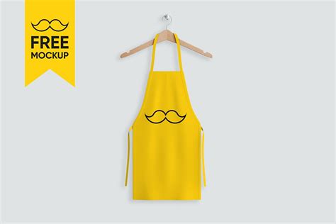 Realistic Free Hanged Apron Mockup PSD PsFiles