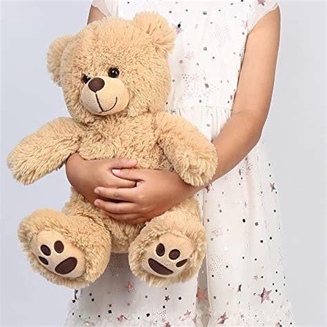 Lotfancy Teddy Bear Stuffed Animal 15 Inch Brown Teddy Bear Plush Toy