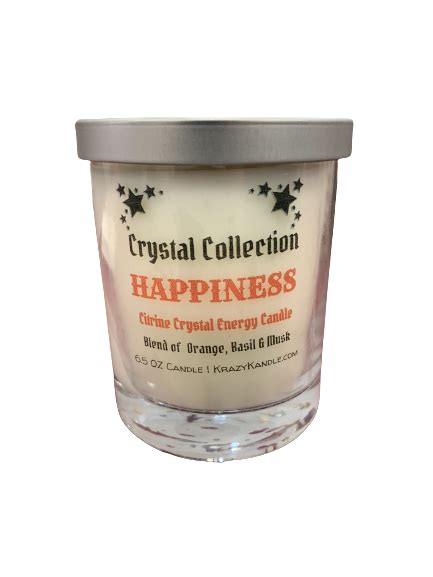 Crystal Candle Happiness Candle Energy Candle