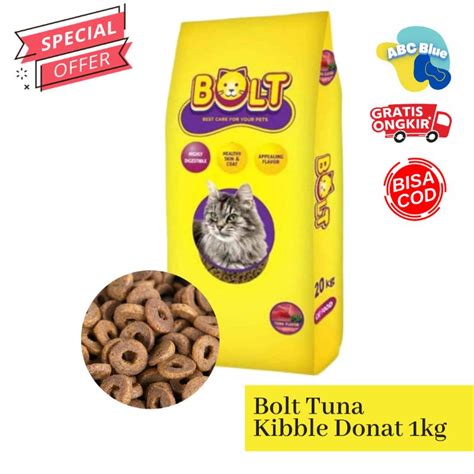 Jual Bolt Makanan Kucing Bolt Tuna Flavour Kg Kibble Donat