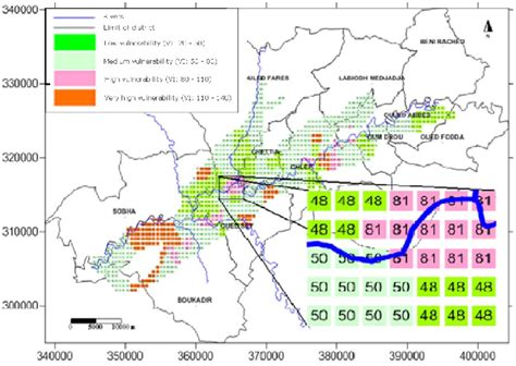 The aquifer vulnerability to pollution by the modified DRASTIC method. | Download Scientific Diagram