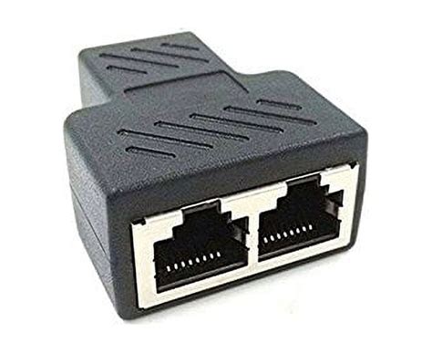 Rj45 Splitter Adapter Sinloon Rj45 Female 1 To 2 Port Female Connector Interface Ethernet Cable