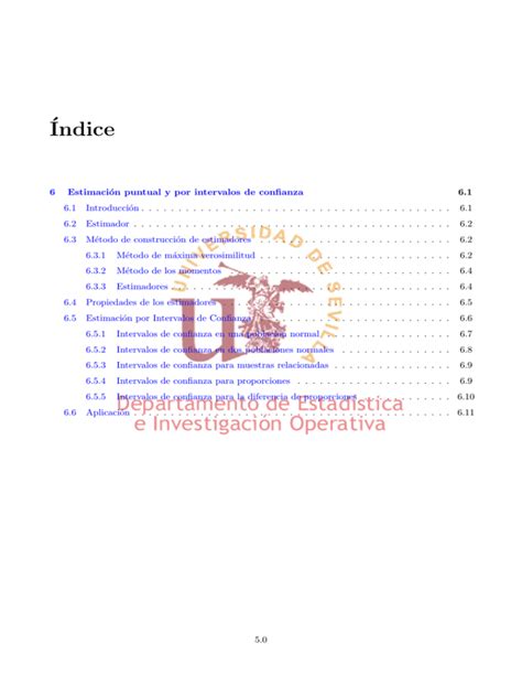 Tema Estimaci N Puntual Y Por Intervalos De Confianza