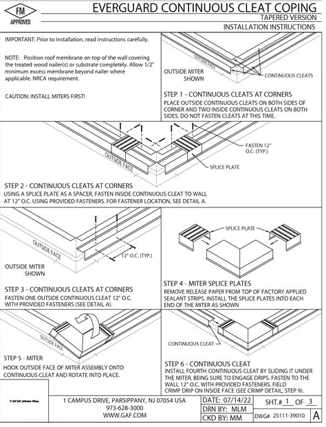 Gaf Everguard Continuous Cleat Coping