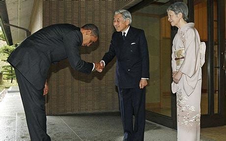 Barack Obama Criticised For Treasonous Bow To Japanese Emperor