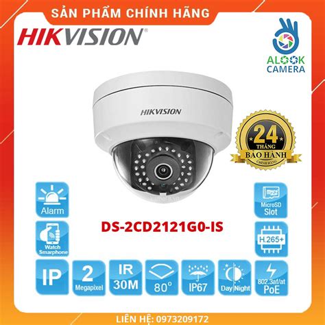 Genuine Product HIKVISION DS 2CD2121G0 IS Infrared 2MP IP Camera H