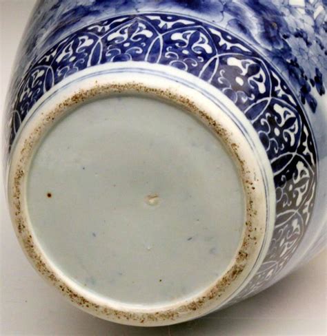 Large Antique Japanese Arita Blue And White Porcelain Vase At 1stdibs