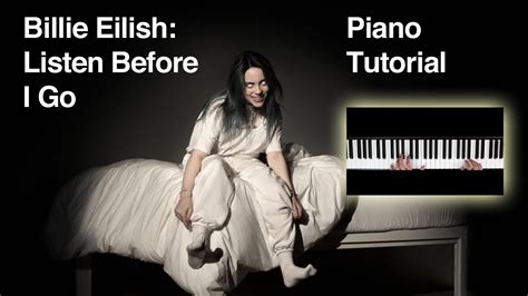 Listen Before I Go Billie Eilish Piano Keyboard Tutorial Chords