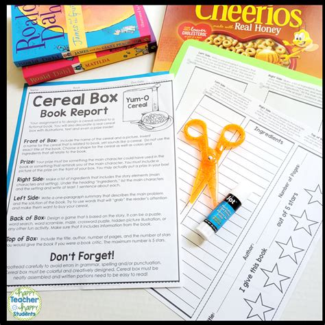 Cereal Box Project Examples