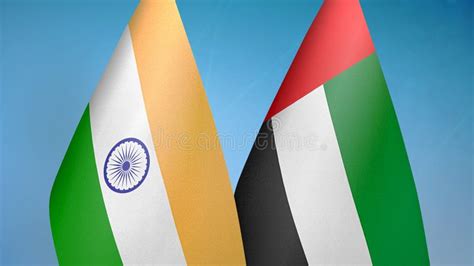 India And United Arab Emirates Two Flags Stock Illustration Illustration Of Alliance Emirates