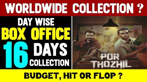 Por Thozhil Tamil Movie Days Box Office Collection Por Thozhil