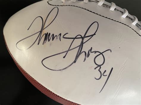 Authentic Buffalo Bills Great Thurman Thomas Autograph Football