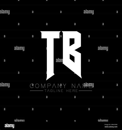 Tb Letter Logo Design Initial Letters Tb Gamings Logo Icon For