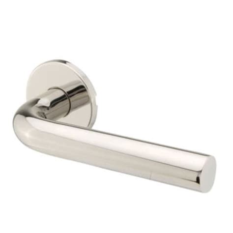 Altro 19mm Bent Lever Door Handle On Rose Polished Stainless Steel Ironmongerydirect Same