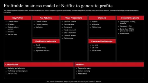 Profitable Business Model Of Netflix To Netflix Strategy For Business