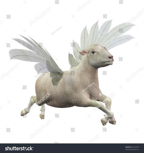 Flying Sheep Illustration Stock Illustration 52223953 | Shutterstock