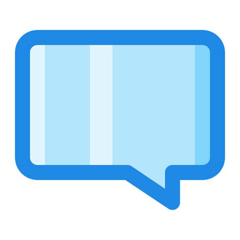 Chat Balloon Generic Blue Icon