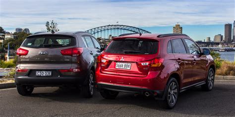 Kia Sportage V Mitsubishi ASX Comparison Review Photos