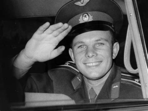 Yuri Gagarin Wearing Awards
