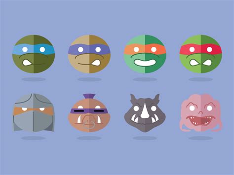 Dribbble Tmnt Emojis By Will Lenzen Jr