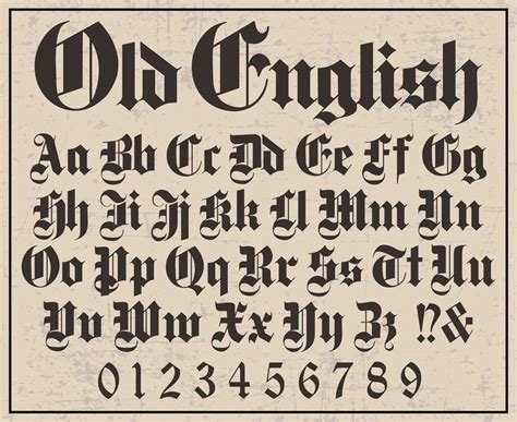 Old English Font Old English Style Font Old English Letters Old English