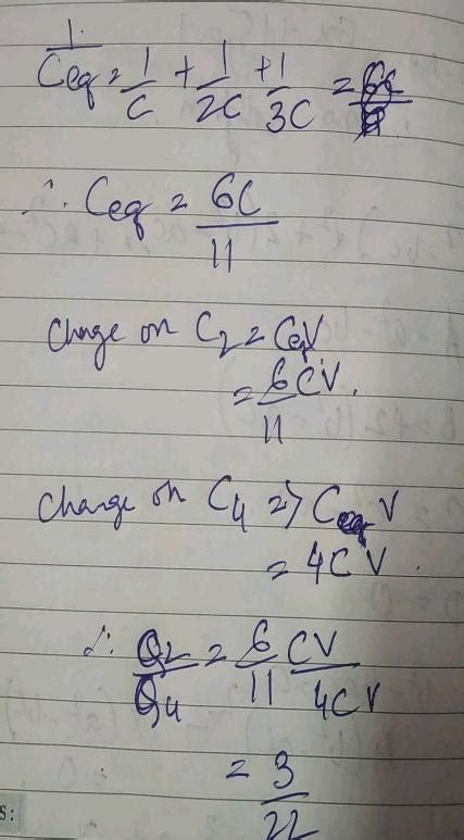 A Network Of Four Capacitors Of Capacity Equal To C1 C C2 2C C3