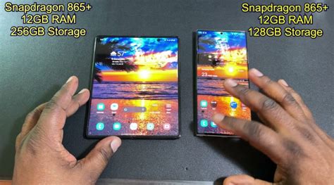 Samsung Galaxy Note 20 Ultra 5g Vs Samsung Galaxy Z Fold2 5g Speed Test