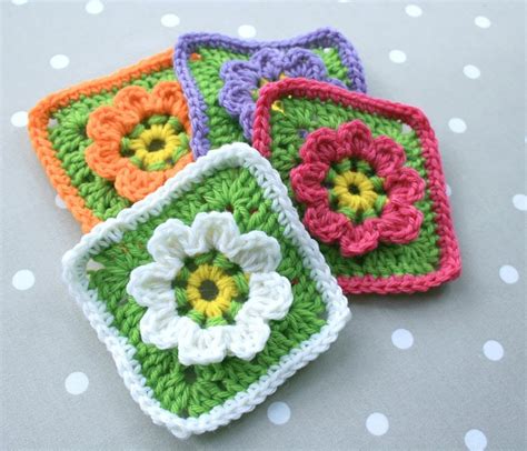 Crochet Granny Square Flower Diagram Pin On Crochet