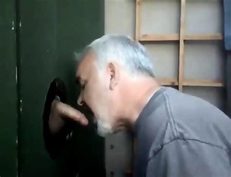 Glory Hole Fun Amateur Daddy Blowjob And Cum Eating