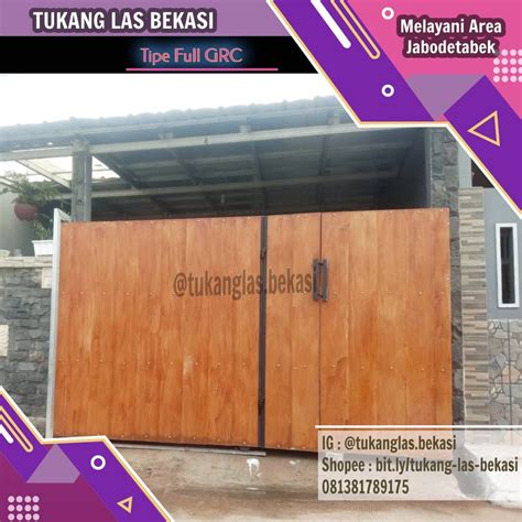 Jual Pagar Rumah Minimalis Grc Woodplank Motif Kayu Shopee Indonesia