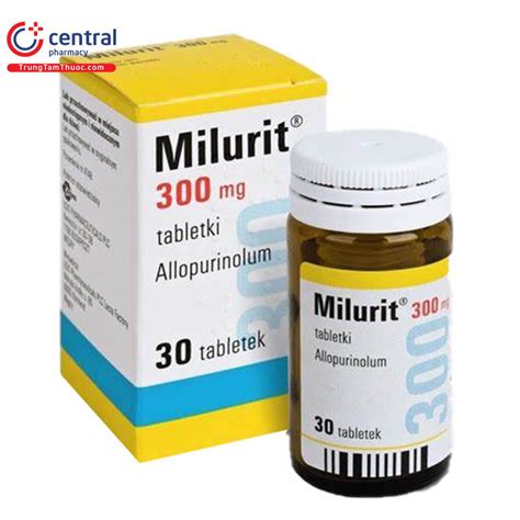 Thuốc gout Milurit 300mg: Tác dụng, liều dùng, lưu ý