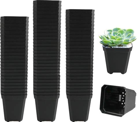 Yapithome Pieces Pots De Semis Noir Pots De Semences Plastique