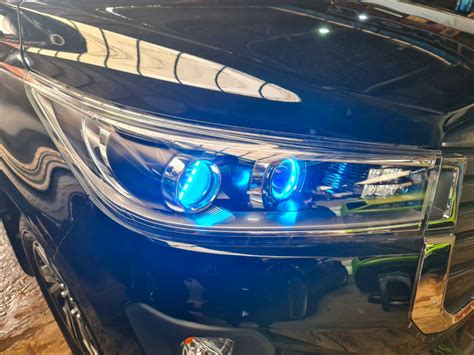 Custom Double Projector Lampu Toyota Kijang Innova Reborn Tomi Air Brush