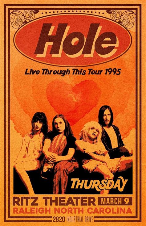 Hole Band Poster 2 Music Poster Rock Band Poster Design Etsy