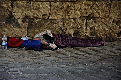 Clochard Dormant Sous Le Pont Le Parc Du R Gent Londres Photographie