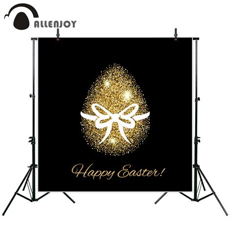 Allenjoy Fotografia Backdrops P Scoa Pano De Fundo Ouro Glitter Ovo