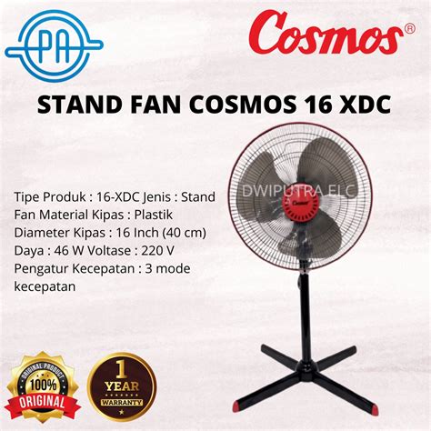 Jual Kipas Angin Berdiri Stand Fan Cosmos Xdc Inch With Rotary