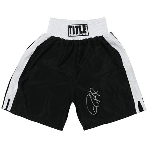 Roy Jones Jr Signed Title Boxing Trunks Schwartz Pristine Auction