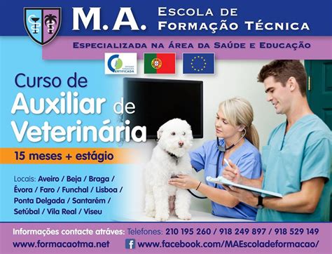 Curso de Auxiliar de Veterinária MA Escola de Formação Técnica