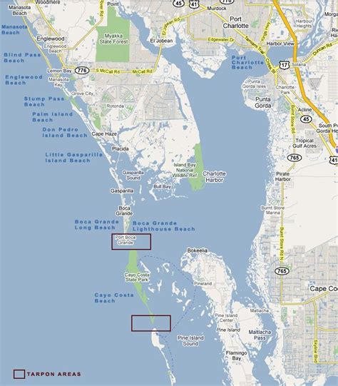 Where Is Englewood Florida On The Map Tourist Map Of English