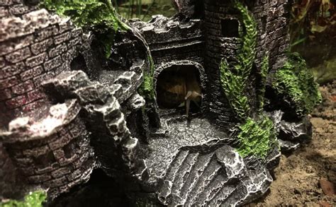 Kathson Bearded Dragon Tank Castle Decorationsreptile