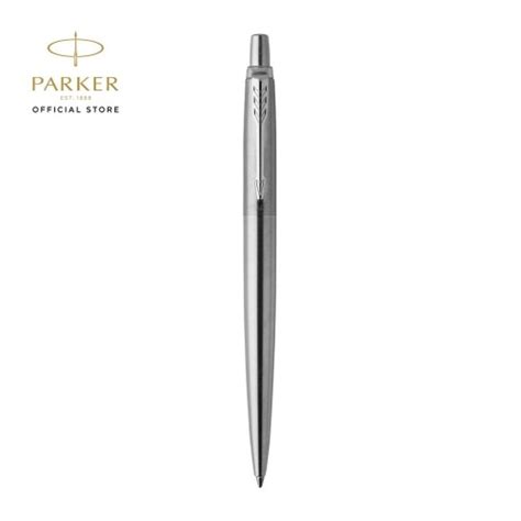 Jual Parker Jotter Stainless Steel Chrome Trim Ballpoint Black Ink