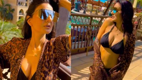 HOT Ameesha Patel Raises The Heat In Sizzling Backless Bikini Sexy Video Goes Viral Watch