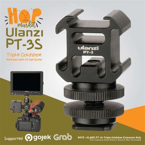 Jual Ulanzi Pt S Head Cold Hot Shoe Mount Adapter Converter Base Microphone Led Hp Smartphone